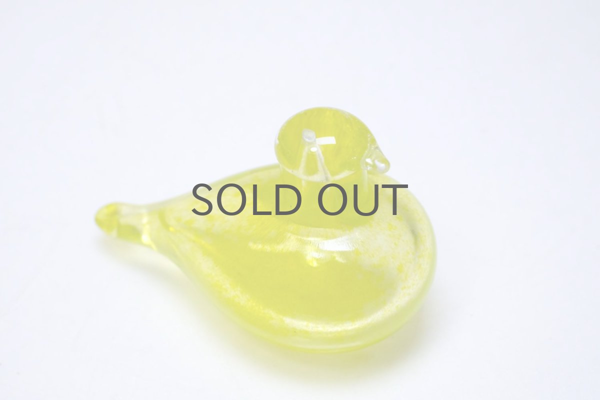 画像3: 北欧アートガラス/NUUTAJARVI/バード/Oiva Toikka/オイバトイッカ/Golden-Crested Kinglet/イエロー (3)