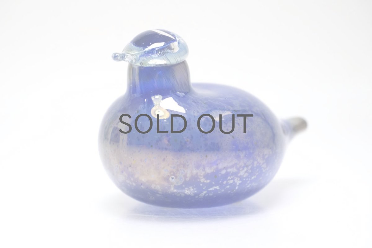 画像3: 北欧アートガラス/NUUTAJARVI/バード/Oiva Toikka/オイバトイッカ/ラスタブルー (3)