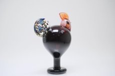 画像4: 北欧アートガラス/ビンテージガラス/Oiva Toikka/オイバ・トイッカ/Nuutajarvi/ヌータヤルヴィ/iittala/イッタラ/Birds/バード/Kukko/Rooster/ルースター/1998年 (4)