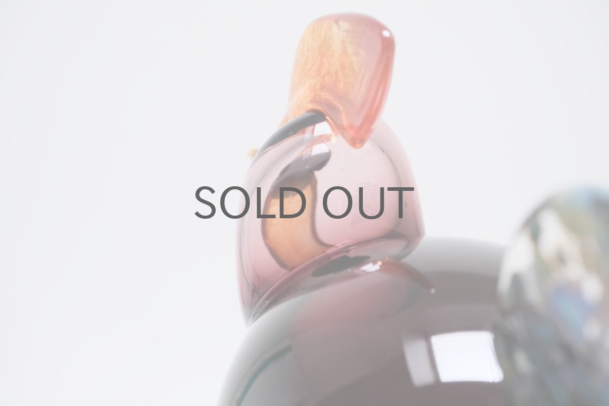 画像7: 北欧アートガラス/ビンテージガラス/Oiva Toikka/オイバ・トイッカ/Nuutajarvi/ヌータヤルヴィ/iittala/イッタラ/Birds/バード/Kukko/Rooster/ルースター/1998年 (7)