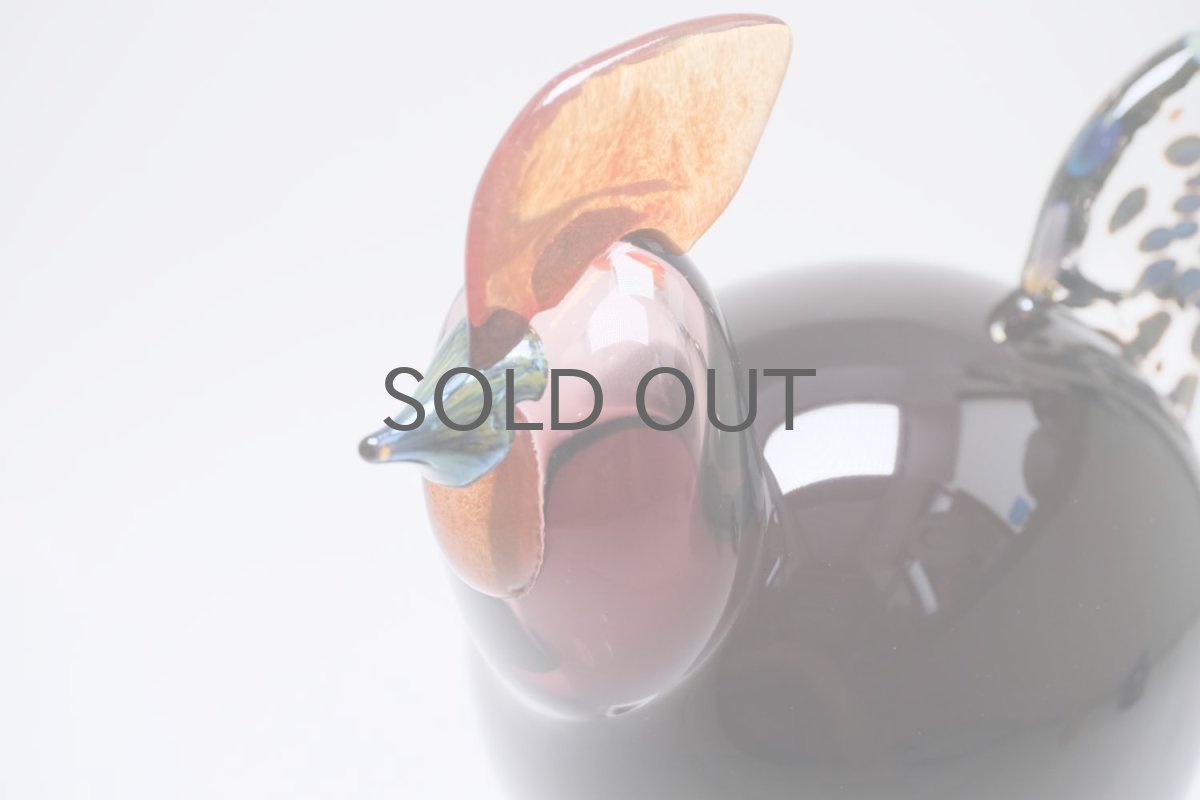 画像6: 北欧アートガラス/ビンテージガラス/Oiva Toikka/オイバ・トイッカ/Nuutajarvi/ヌータヤルヴィ/iittala/イッタラ/Birds/バード/Kukko/Rooster/ルースター/1998年 (6)