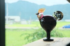 画像10: 北欧アートガラス/ビンテージガラス/Oiva Toikka/オイバ・トイッカ/Nuutajarvi/ヌータヤルヴィ/iittala/イッタラ/Birds/バード/Kukko/Rooster/ルースター/1998年 (10)