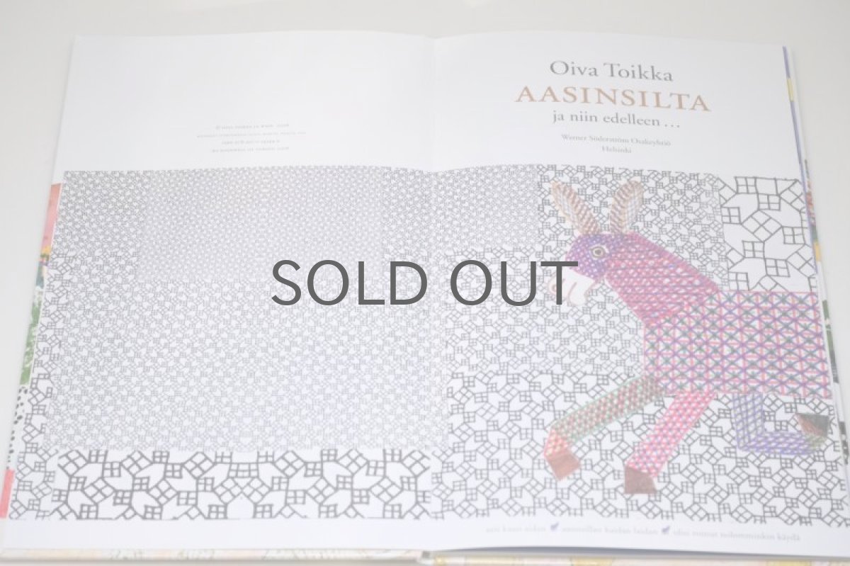 画像5: 北欧絵本/Oiva Toikka/オイバ・トイッカ/Aasinsilta ja niin edelleen.../ロバの橋それから/絵本/フィンランド語 (5)