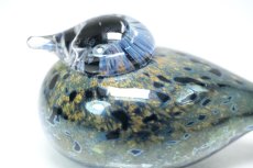 画像2: 北欧アートガラス/iittala/イッタラバード/Oiva Toikka/オイバトイッカ/Small GoldCrest/2004/スモールゴールドクレスト/キャメル&ブラック ラスター斑点/No.1 (2)