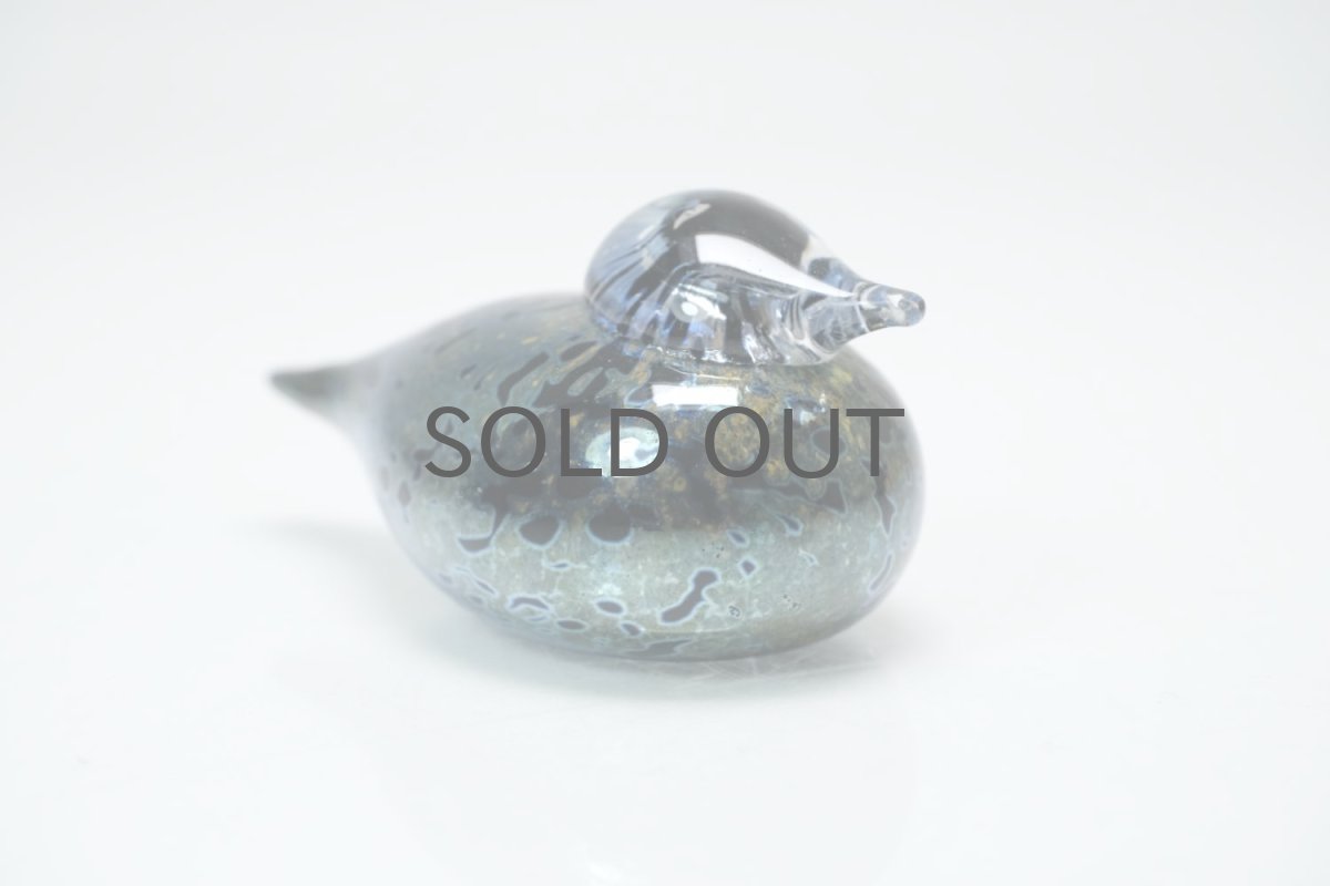 画像5: 北欧アートガラス/iittala/イッタラバード/Oiva Toikka/オイバトイッカ/Small GoldCrest/2004/スモールゴールドクレスト/キャメル&ブラック ラスター斑点/No.1 (5)