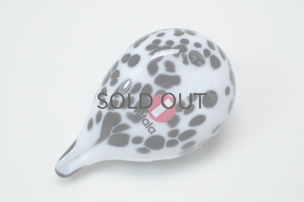 画像6: 北欧アートガラス/iittala/イッタラバード/Oiva Toikka/オイバトイッカ/Small GoldCrest/2004/スモールゴールドクレスト/ホワイト&ブラックラ斑点/No.3 (6)