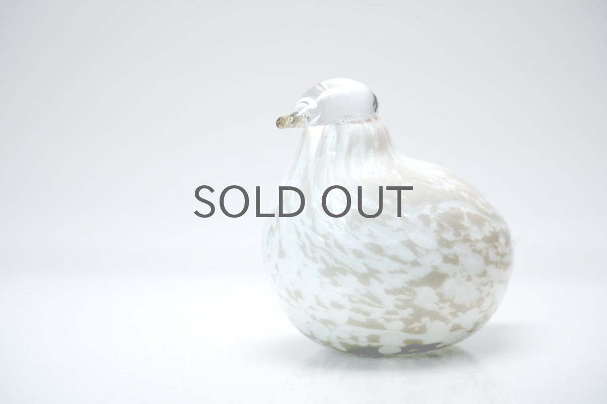 画像2: 北欧アートガラス/ビンテージガラス/Oiva Toikka/オイバ・トイッカ/イッタラ/Birds/バード/Kiiruna/Ptarmigan/雷鳥/No.1 (2)