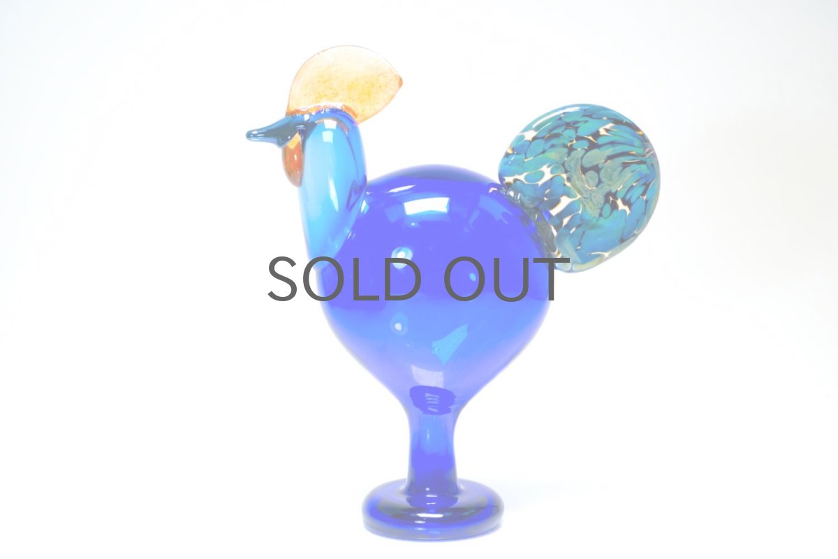 画像1: 北欧アートガラス/ビンテージガラス/Oiva Toikka/オイバ・トイッカ/iittala/イッタラ/Birds/バード/Juhlkukko/Rooster/ユフラクッコ/ルースター (1)