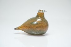 画像2: 北欧アートガラス/iittala/イッタラバード/Oiva Toikka/オイバトイッカ/Golden-Crested Kinglet/半透明ラスタ (2)