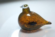 画像4: 北欧アートガラス/iittala/イッタラバード/Oiva Toikka/オイバトイッカ/Golden-Crested Kinglet/半透明ラスタ (4)