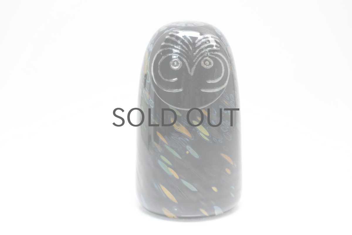 画像1: 北欧アートガラス/ビンテージガラス/Oiva Toikka/オイバ・トイッカ/iittala/イッタラ/Birds/バード/2012/Sooty Owl/フクロウ (1)