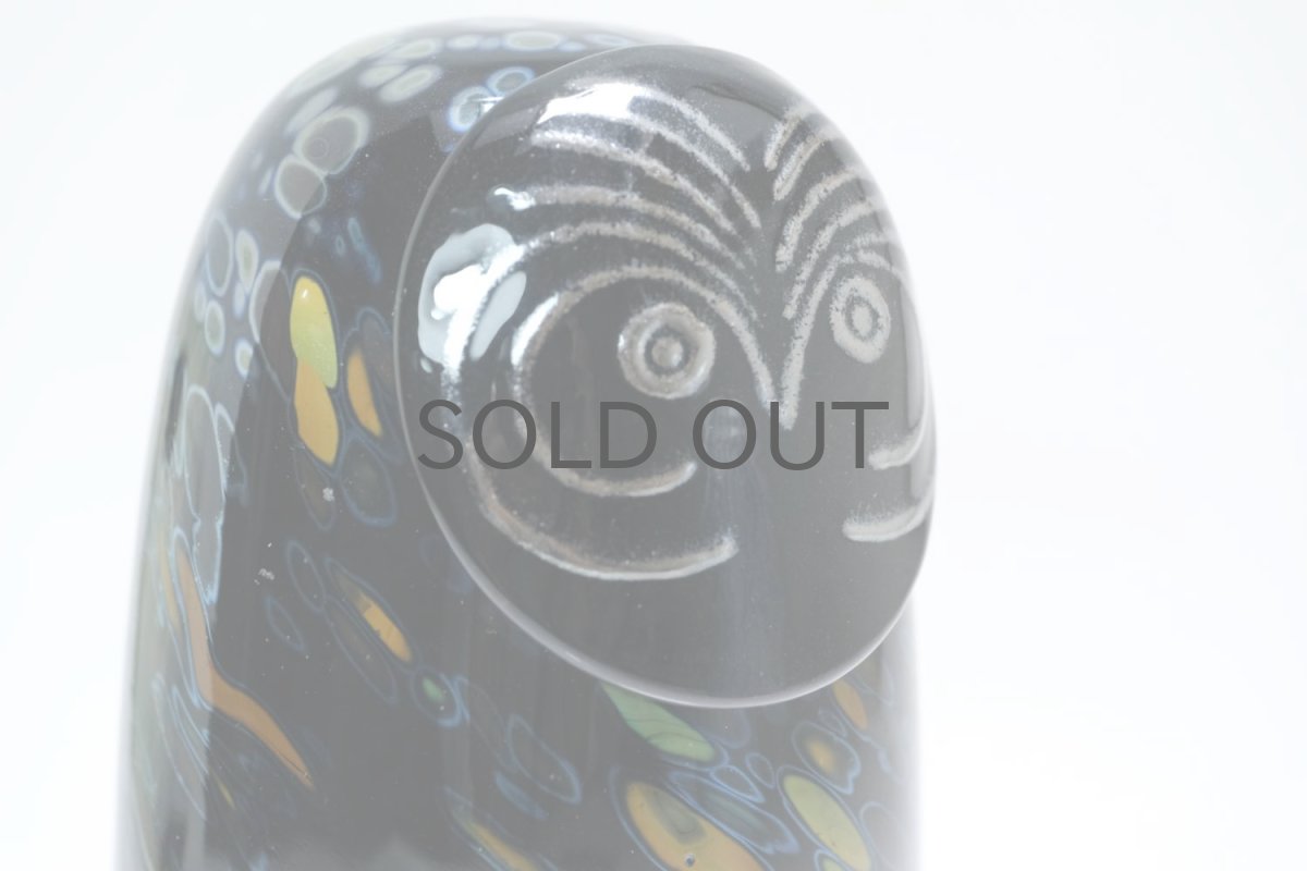 画像6: 北欧アートガラス/ビンテージガラス/Oiva Toikka/オイバ・トイッカ/iittala/イッタラ/Birds/バード/2012/Sooty Owl/フクロウ (6)