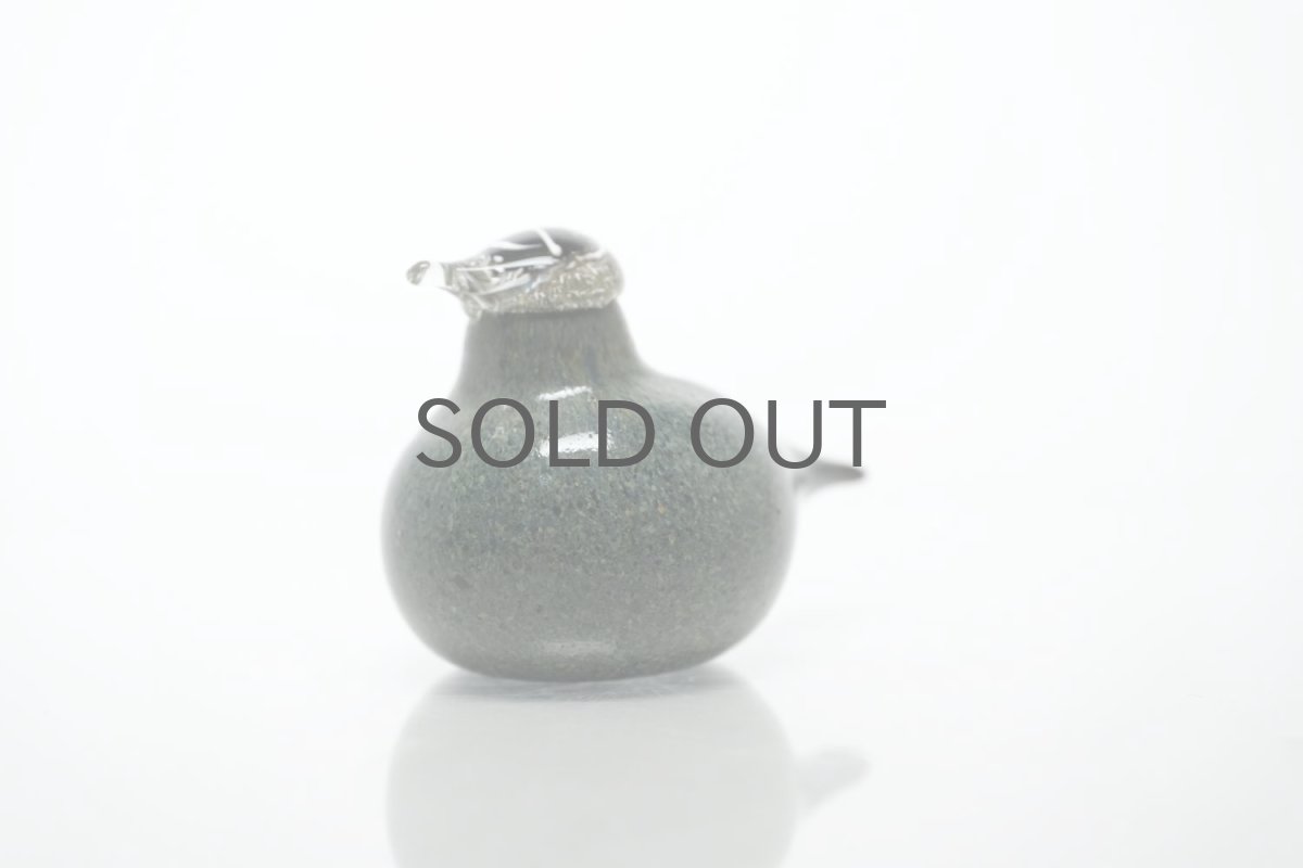 画像3: 北欧アートガラス/iittala/イッタラバード/Oiva Toikka/オイバトイッカ/Golden-Crested Kinglet/オリーブグリーン斑点 (3)