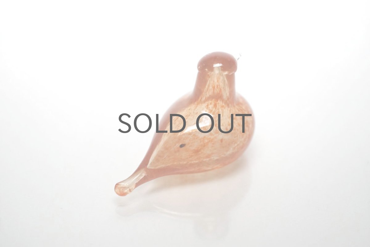 画像3: 北欧アートガラス/iittala/イッタラバード/Oiva Toikka/オイバトイッカ/Golden-Crested Kinglet/オレンジ (3)