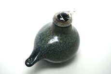 画像5: 北欧アートガラス/iittala/イッタラバード/Oiva Toikka/オイバトイッカ/Golden-Crested Kinglet/オリーブグリーン斑点 (5)