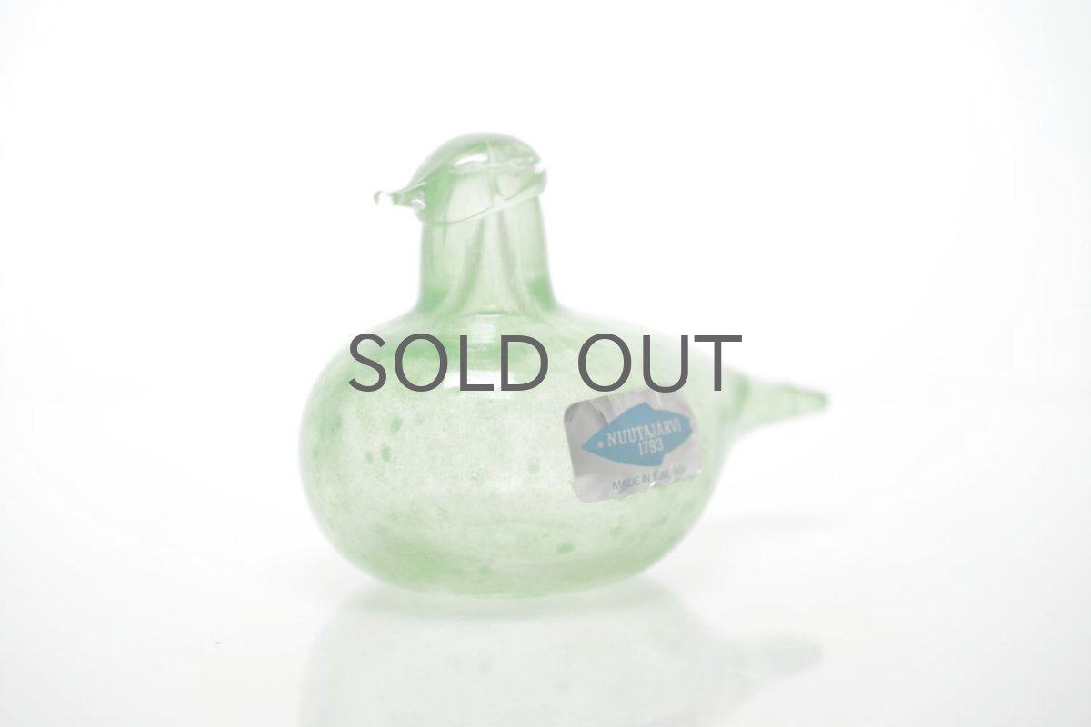 画像2: 北欧アートガラス/iittala/イッタラバード/Oiva Toikka/オイバトイッカ/Golden-Crested Kinglet/ライムグリーン (2)