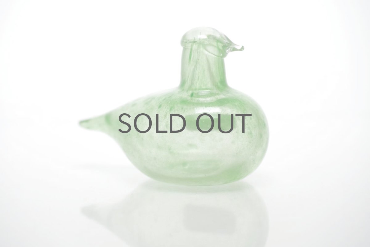 画像3: 北欧アートガラス/iittala/イッタラバード/Oiva Toikka/オイバトイッカ/Golden-Crested Kinglet/ライムグリーン (3)