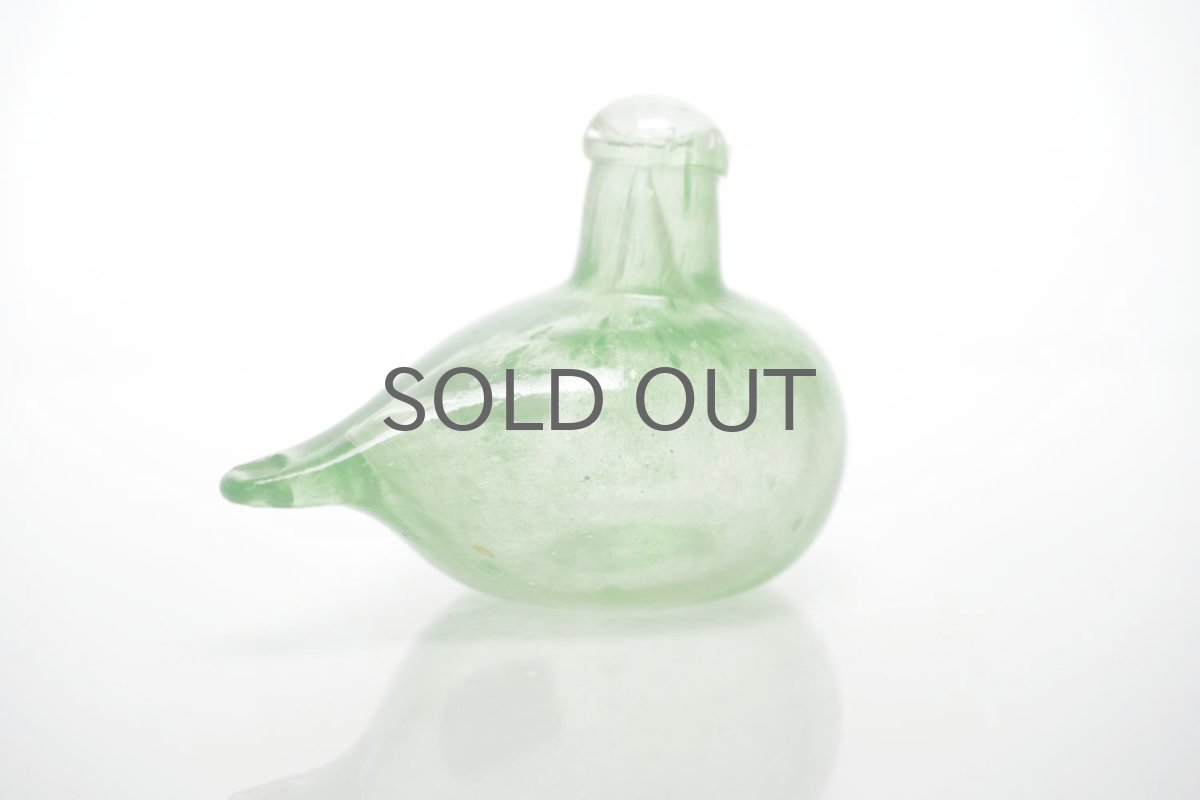 画像4: 北欧アートガラス/iittala/イッタラバード/Oiva Toikka/オイバトイッカ/Golden-Crested Kinglet/ライムグリーン (4)