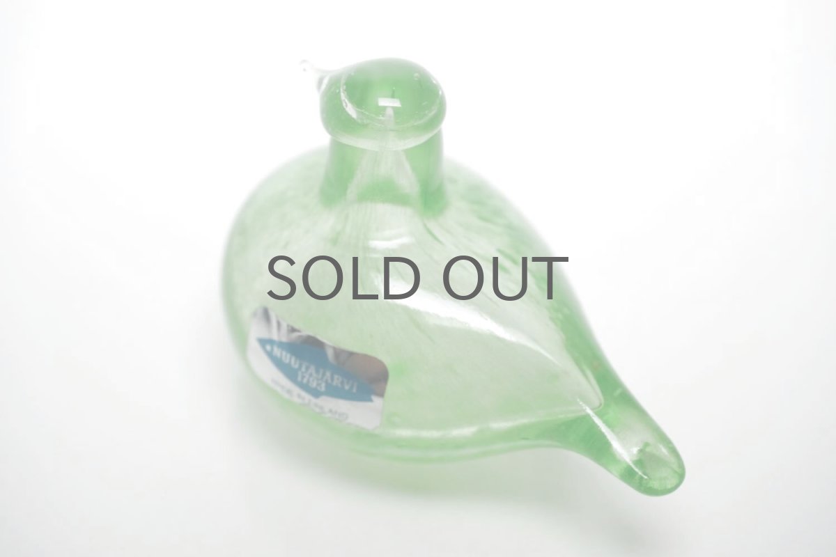 画像6: 北欧アートガラス/iittala/イッタラバード/Oiva Toikka/オイバトイッカ/Golden-Crested Kinglet/ライムグリーン (6)