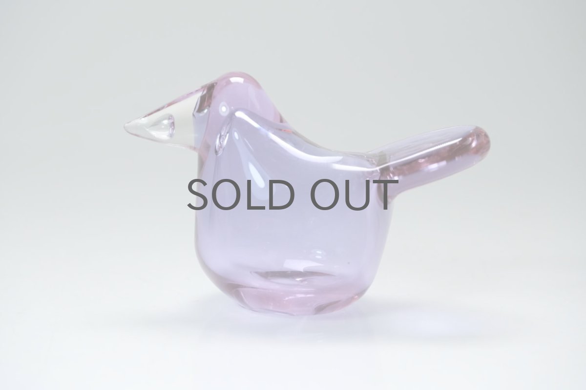 画像5: 北欧アートガラス/ビンテージガラス/Oiva Toikka/オイバ・トイッカ/Nuutajarvi/ヌータヤルヴィ/Sieppo/シエッポ/1972年初期/アメジスト✕クリア (5)