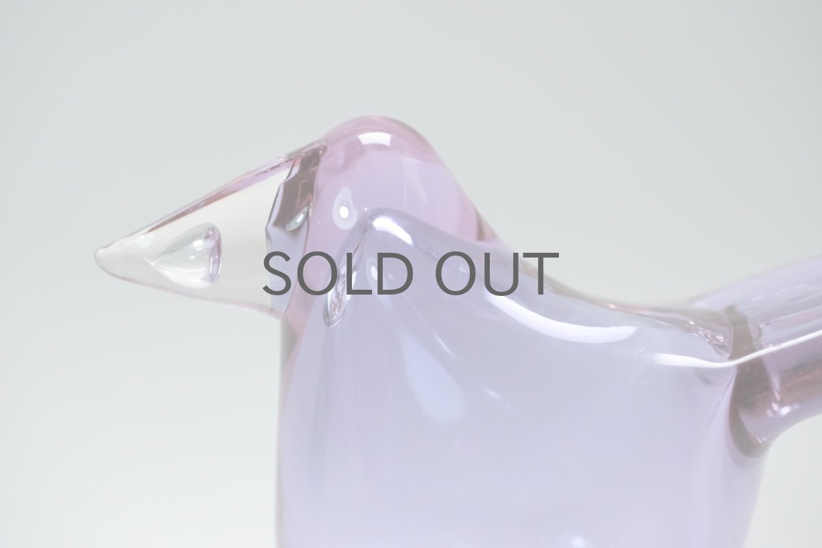 画像6: 北欧アートガラス/ビンテージガラス/Oiva Toikka/オイバ・トイッカ/Nuutajarvi/ヌータヤルヴィ/Sieppo/シエッポ/1972年初期/アメジスト✕クリア (6)