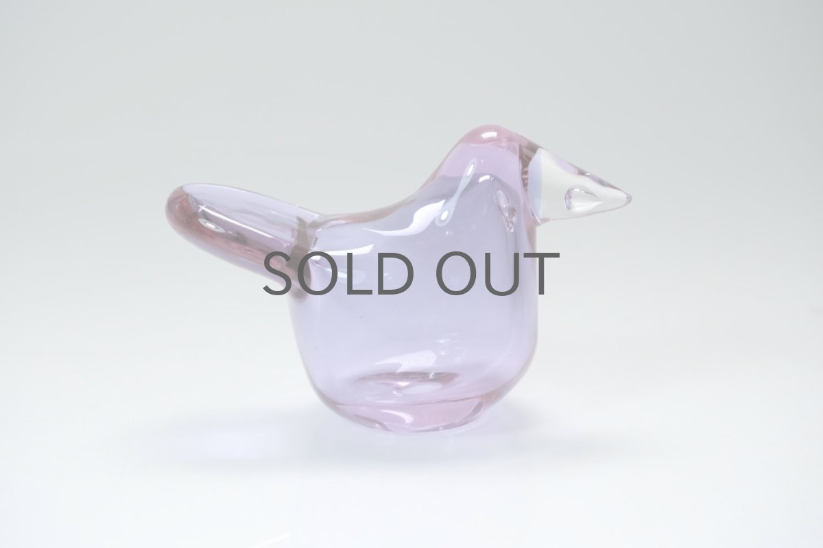 画像2: 北欧アートガラス/ビンテージガラス/Oiva Toikka/オイバ・トイッカ/Nuutajarvi/ヌータヤルヴィ/Sieppo/シエッポ/1972年初期/アメジスト✕クリア (2)