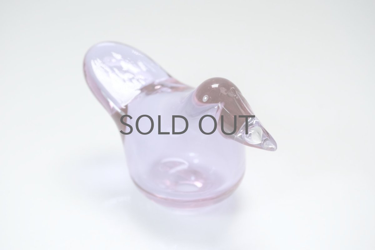 画像4: 北欧アートガラス/ビンテージガラス/Oiva Toikka/オイバ・トイッカ/Nuutajarvi/ヌータヤルヴィ/Sieppo/シエッポ/1972年初期/アメジスト✕クリア (4)