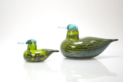 画像1: 北欧アートガラス/ビンテージガラス/Oiva Toikka/オイバ・トイッカ/iittala/イッタラ/Birds/バード/1999年/CommonTeal Female/お母さんカモ