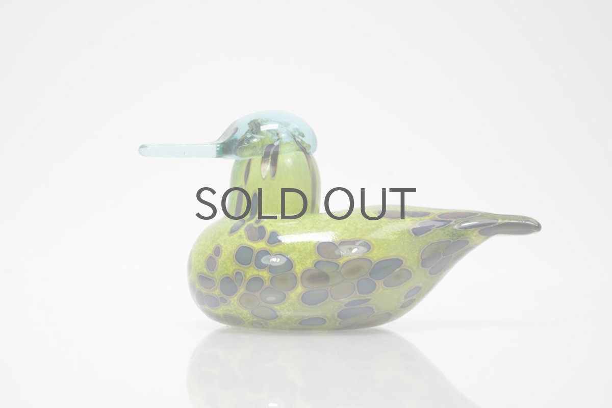 画像8: 北欧アートガラス/ビンテージガラス/Oiva Toikka/オイバ・トイッカ/iittala/イッタラ/Birds/バード/2004年/Baby Common Tealベィビーコガモ (8)