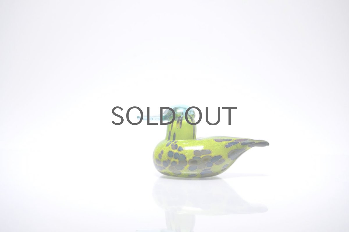 画像1: 北欧アートガラス/ビンテージガラス/Oiva Toikka/オイバ・トイッカ/iittala/イッタラ/Birds/バード/2004年/Baby Common Tealベィビーコガモ (1)