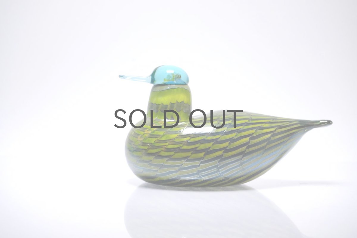 画像1: 北欧アートガラス/ビンテージガラス/Oiva Toikka/オイバ・トイッカ/iittala/イッタラ/Birds/バード/1999年/CommonTeal Female/お母さんコガモ (1)