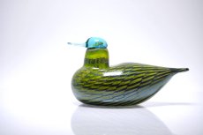 画像1: 北欧アートガラス/ビンテージガラス/Oiva Toikka/オイバ・トイッカ/iittala/イッタラ/Birds/バード/1999年/CommonTeal Female/お母さんコガモ (1)