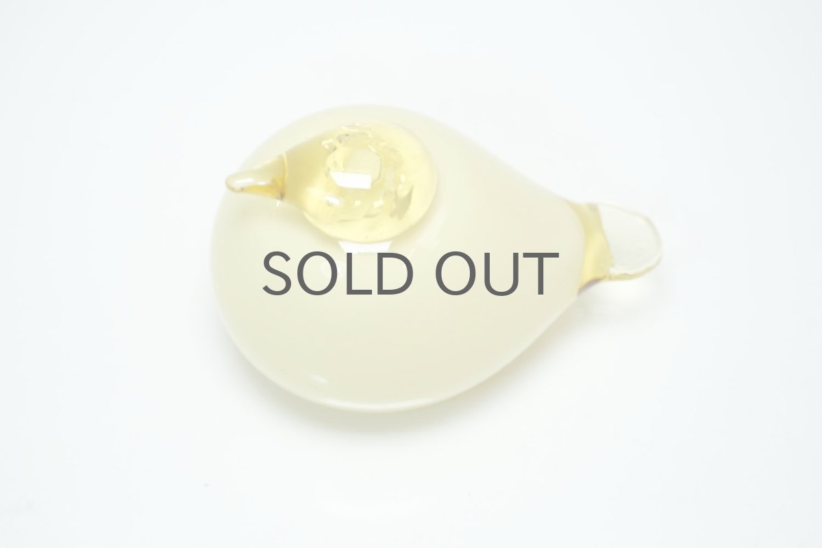 画像4: 北欧アートガラス/ビンテージガラス/Oiva Toikka/オイバ・トイッカ/Nuutajarvi/ヌータヤルヴィ/Puffball/パフボール/イエロー  (4)