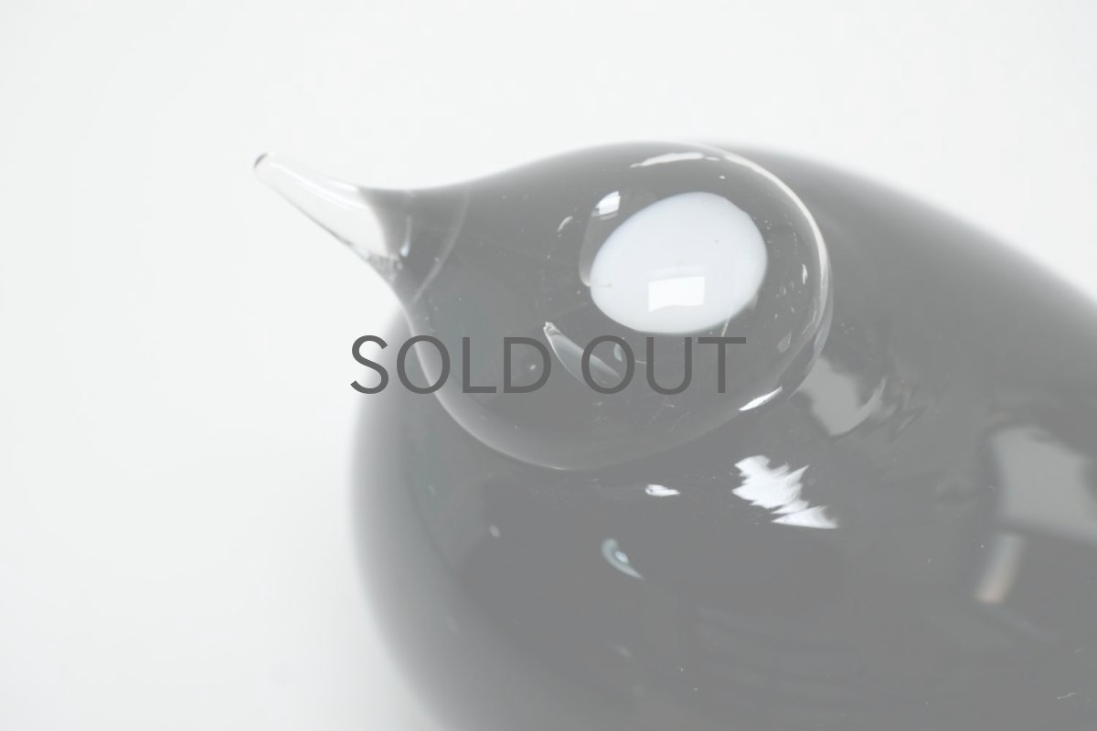 画像5: 北欧アートガラス/ビンテージガラス/Oiva Toikka/オイバ・トイッカ/Nuutajarvi/ヌータヤルヴィ/Puffball/パフボール/ブラック (5)