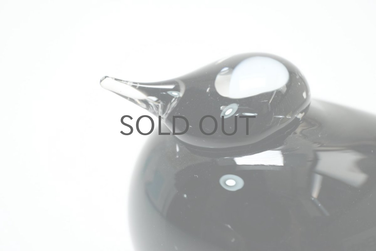 画像2: 北欧アートガラス/ビンテージガラス/Oiva Toikka/オイバ・トイッカ/Nuutajarvi/ヌータヤルヴィ/Puffball/パフボール/ブラック (2)