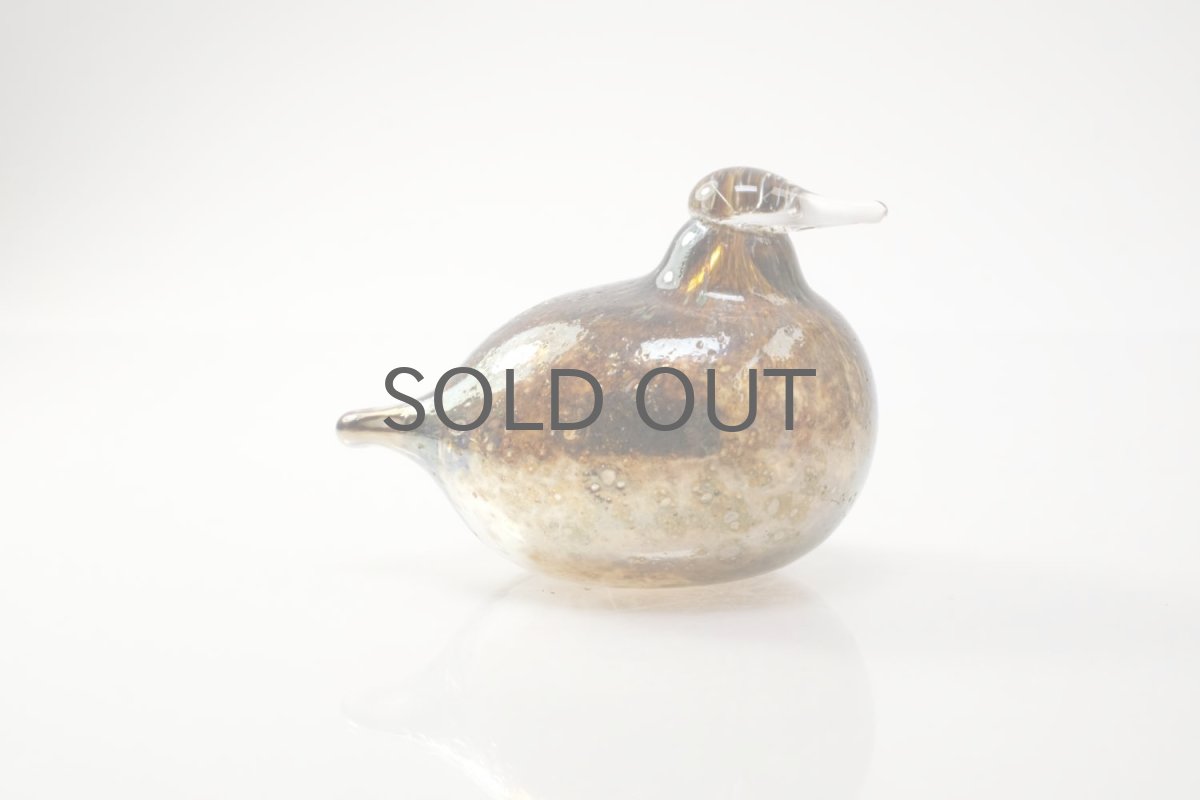 画像5: 北欧アートガラス/iittala/イッタラバード/Oiva Toikka/オイバトイッカ/Golden-Crested Kinglet/半透明ラスタ (5)