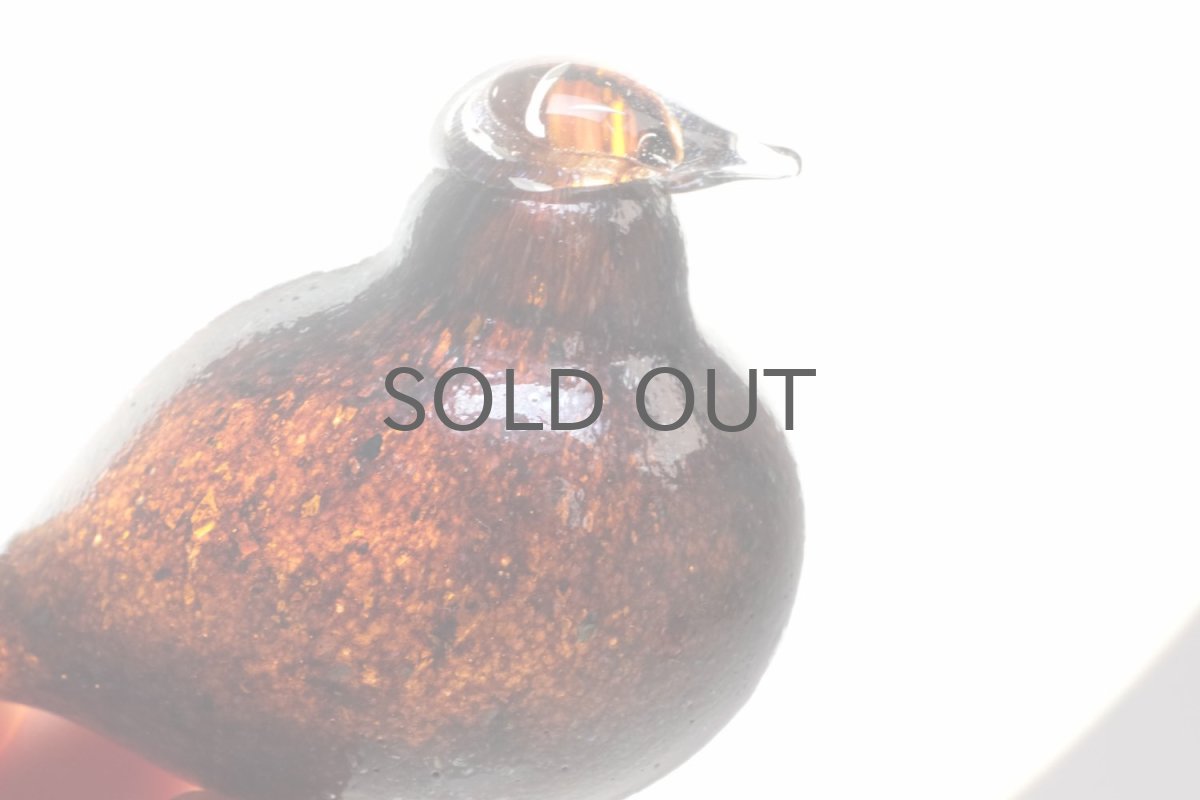画像4: 北欧アートガラス/iittala/イッタラバード/Oiva Toikka/オイバトイッカ/Golden-Crested Kinglet/ダークブラウン (4)