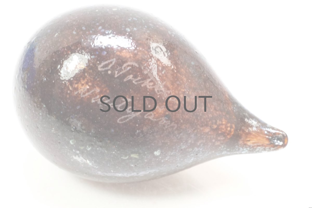 画像5: 北欧アートガラス/iittala/イッタラバード/Oiva Toikka/オイバトイッカ/Golden-Crested Kinglet/ダークブラウン (5)