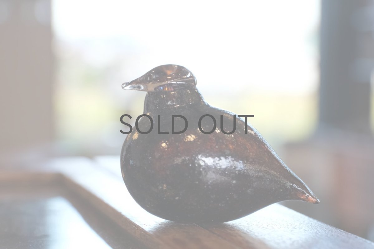 画像6: 北欧アートガラス/iittala/イッタラバード/Oiva Toikka/オイバトイッカ/Golden-Crested Kinglet/ダークブラウン (6)