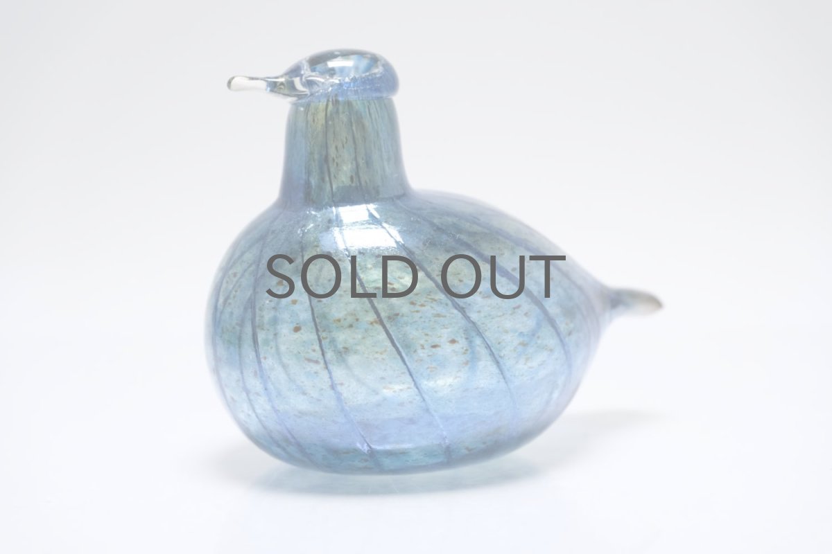 画像2: 北欧アートガラス/ビンテージガラス/Oiva Toikka/オイバ・トイッカ/iittala/イッタラ/Birds/バード/ラスターブルー (2)
