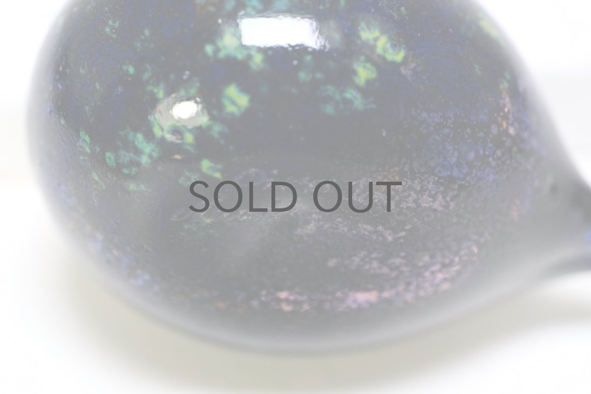 画像4: 北欧アートガラス/iittala/イッタラバード/Oiva Toikka/オイバトイッカ/Golden-Crested Kinglet/ヒッピアイネン/ダークブルー&翡翠 (4)