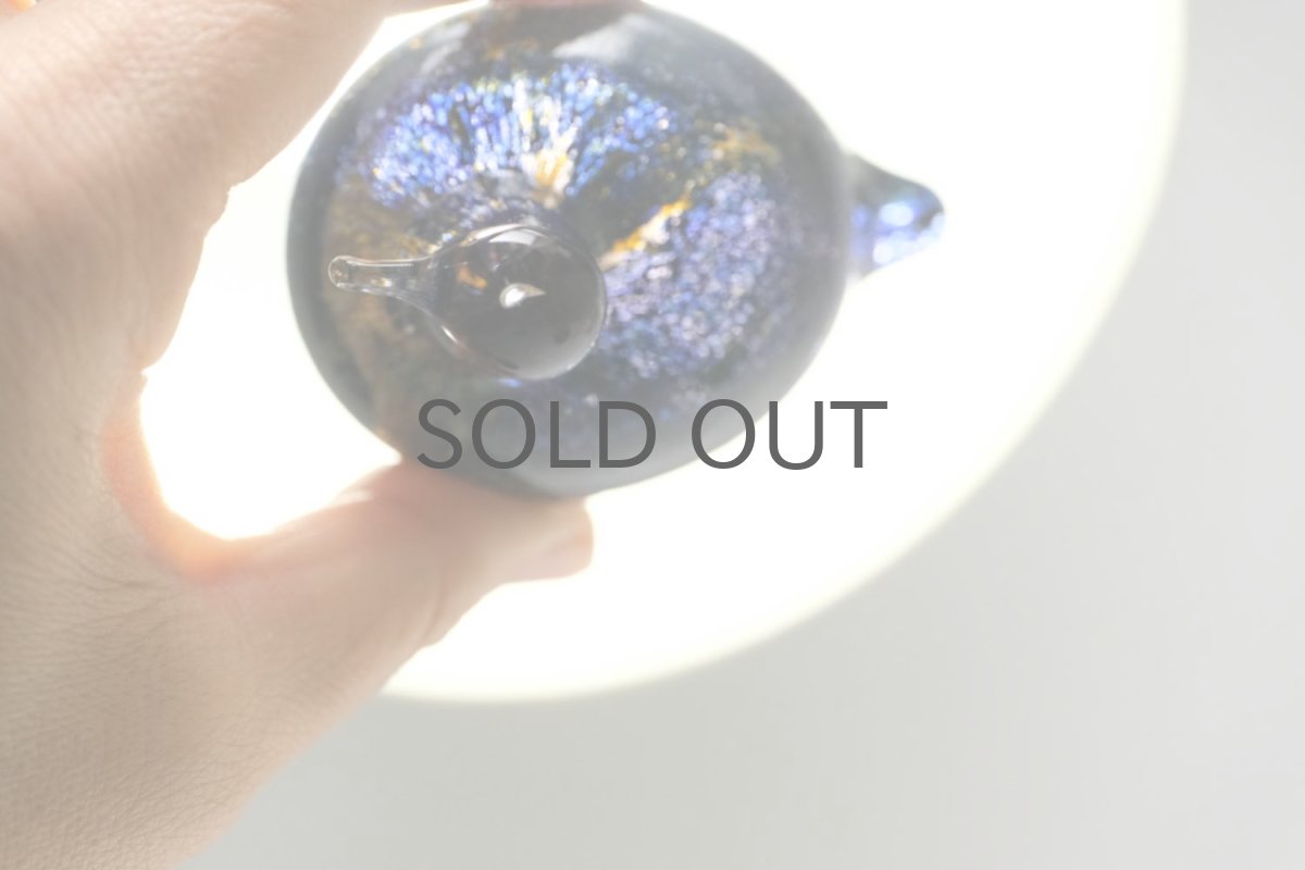 画像5: 北欧アートガラス/iittala/イッタラバード/Oiva Toikka/オイバトイッカ/Golden-Crested Kinglet/ヒッピアイネン/ダークブルー&翡翠 (5)