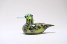 画像1: 北欧アートガラス/ビンテージガラス/Oiva Toikka/オイバ・トイッカ/iittala/イッタラ/Birds/バード/2004年/Baby Common Tealベィビーコガモ (1)