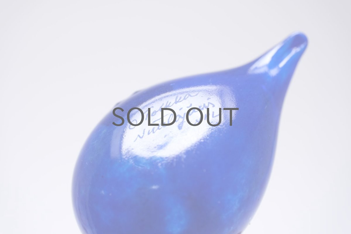 画像5: 北欧アートガラス/iittala/イッタラバード/Oiva Toikka/オイバトイッカ/Golden-Crested Kinglet/NRL企バード/ブルー (5)