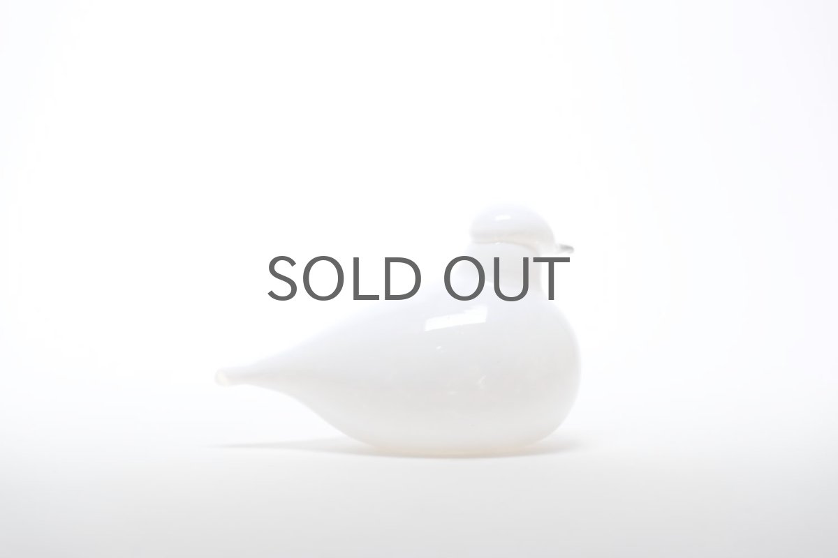 画像4: 北欧アートガラス/ビンテージガラス/Oiva Toikka/オイバトイッカ/イッタラ/Nuutajarvi/ヌータヤルヴィ/Birds/バード/pulmunen/Snow Bunting/ホワイト (4)