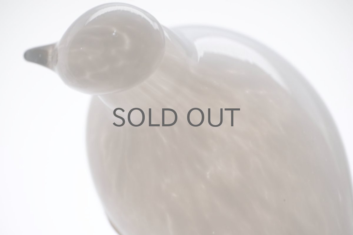 画像6: 北欧アートガラス/ビンテージガラス/Oiva Toikka/オイバトイッカ/イッタラ/Nuutajarvi/ヌータヤルヴィ/Birds/バード/pulmunen/Snow Bunting/ホワイト (6)