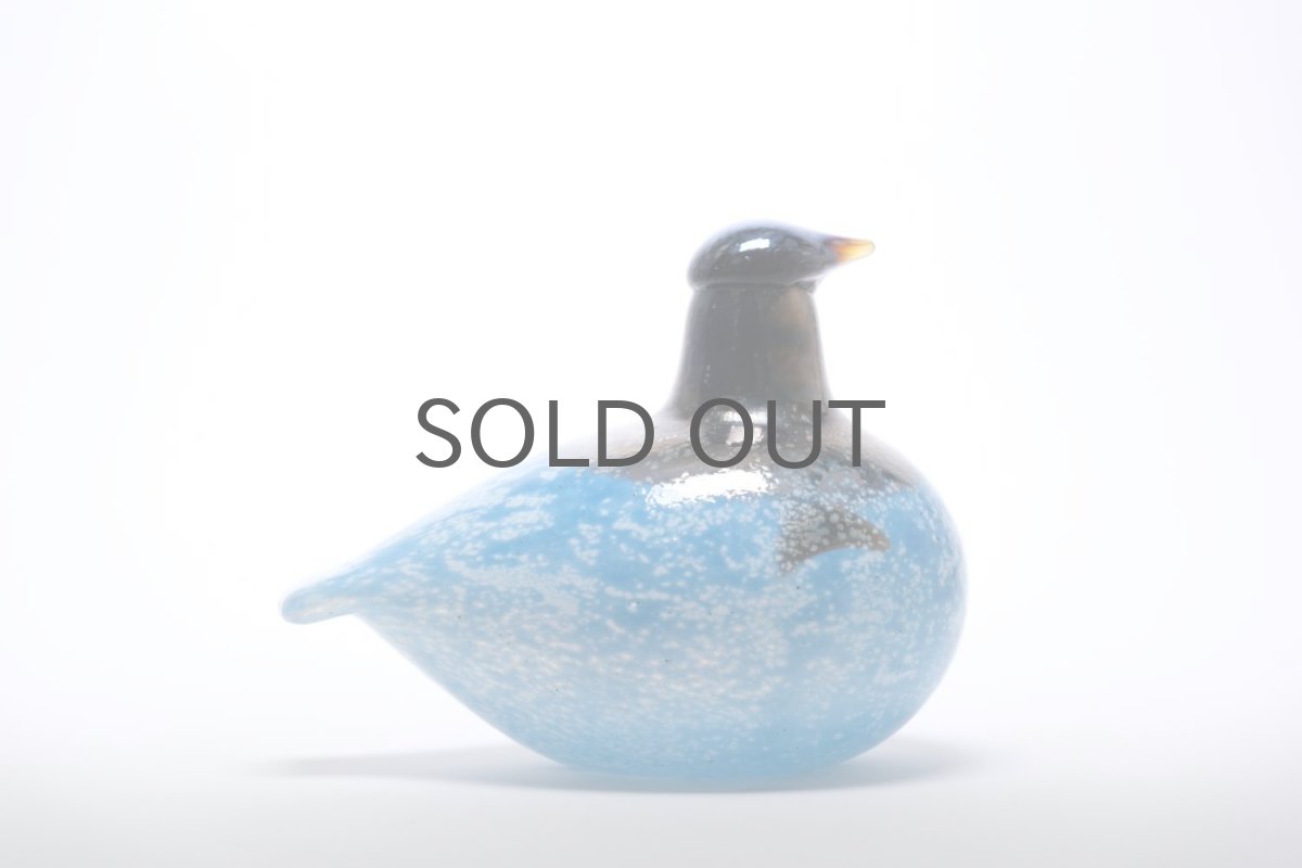 画像4: 北欧アートガラス/ビンテージガラス/Oiva Toikka/オイバ・トイッカ/iittala/イッタラ/Birds/バード/postipankki/ Riekko/Willow grouse/1989年/ブルー (4)