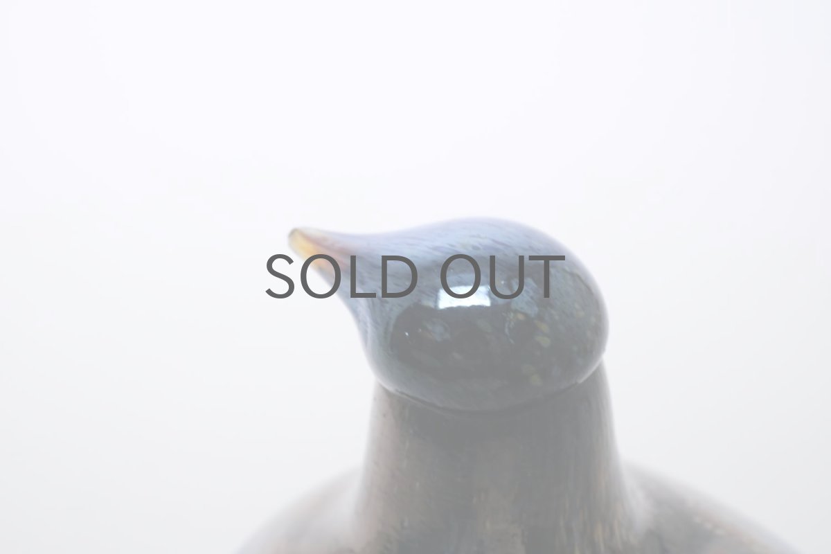 画像5: 北欧アートガラス/ビンテージガラス/Oiva Toikka/オイバ・トイッカ/iittala/イッタラ/Birds/バード/postipankki/ Riekko/Willow grouse/1989年/ブルー (5)