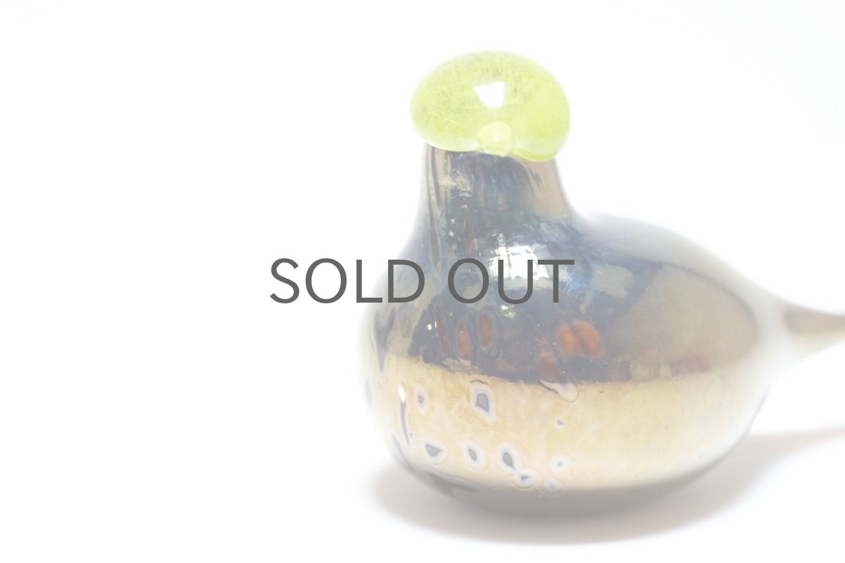 画像5: 北欧アートガラス/ビンテージガラス/Oiva Toikka/オイバ・トイッカ/イッタラ/Birds/バード/ラスターボディ/若草カラーヘッド (5)