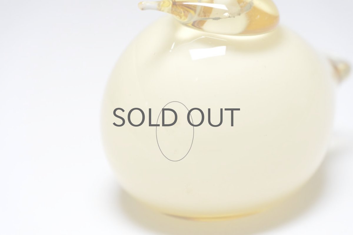 画像5: 北欧アートガラス/NUUTAJARVI /ヌータヤルヴィ/Oiva Toikka/オイバトイッカ/Birds/バード/kuukunen/Puffball/パフボール/イエロー/セカンド (5)